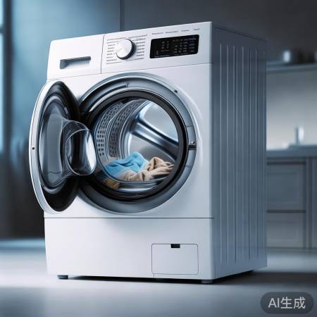 美的超薄洗衣机小白鲸：小巧空间，洗净未来