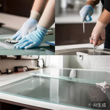 清洁新玻璃，固定油烟机