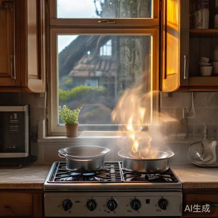 冬季用燃气灶,通风防中毒