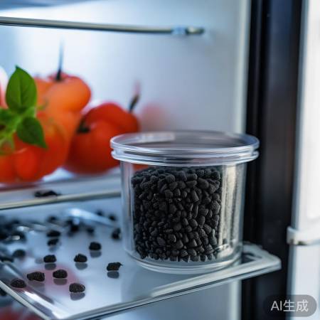 冰箱放活性炭除味