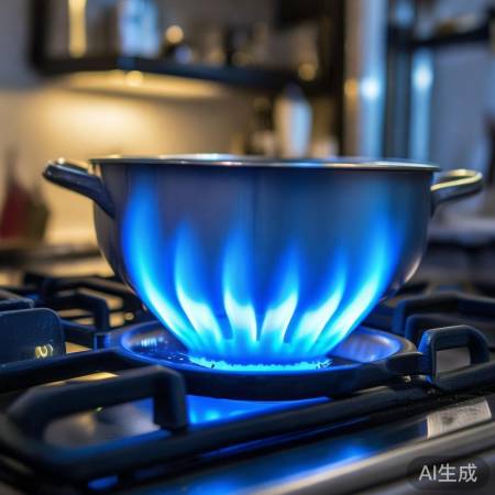 燃气燃烧做饭,比例关键。