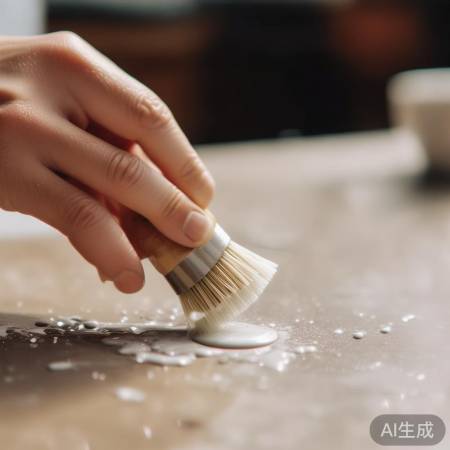 轻刷针孔污渍，如倒水般自然。