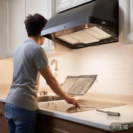 “更换消音垫,降低油烟机噪音”