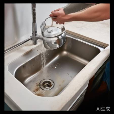 热水冲洗洗洁下水道