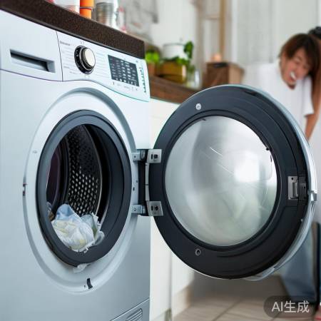 洗衣机门未关紧,检查门是否关闭