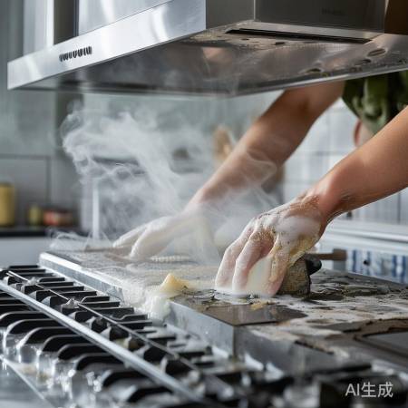 洗洁精热水去油垢