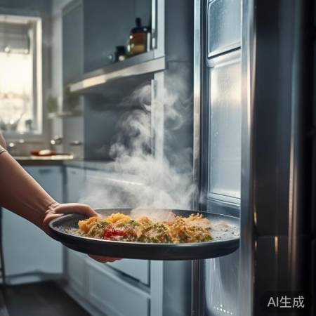 勿将热食直入冰箱