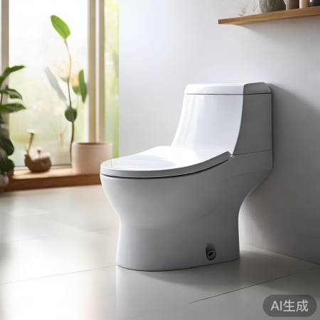白色智能马桶，简约自然