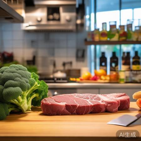 精选进口牛肉,西兰花鲜嫩。