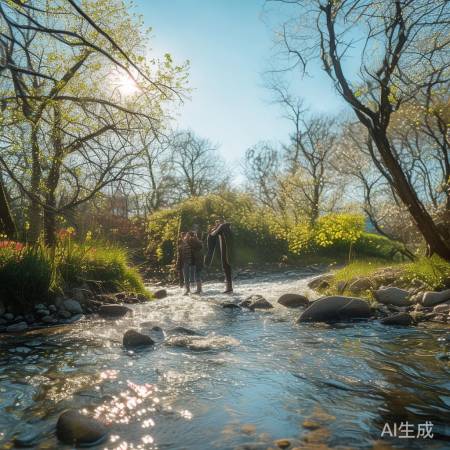 早春晴朗,暖洋洋美景