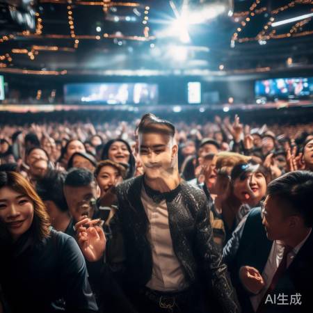 央视大楼人山人海,明星云集