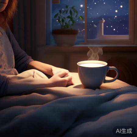“牛奶助眠,放松身心”
