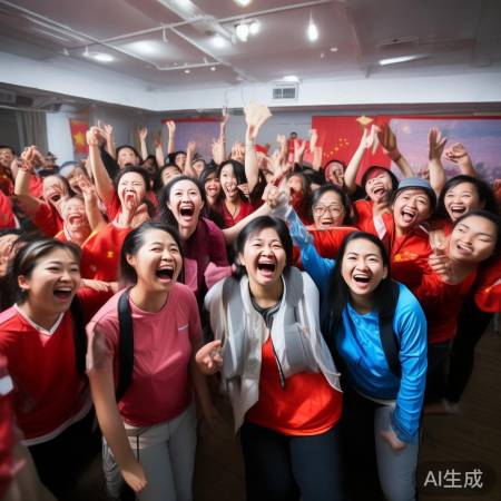 为中国队加油,仪式感满满