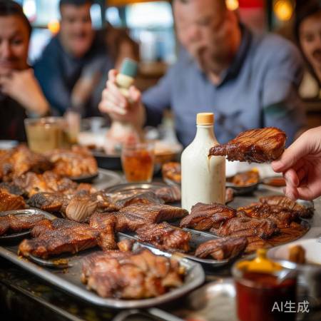 烤肉新吃法，酸奶蘸料亮眼