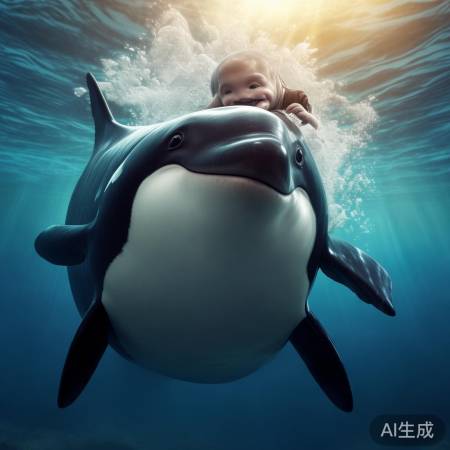 虎鲸妈妈守护幼崽十七天：感人至深的故事
