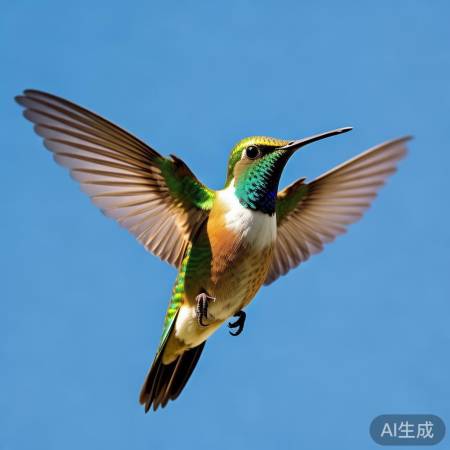 蜂鸟翅膀高频拍打，机动性惊人