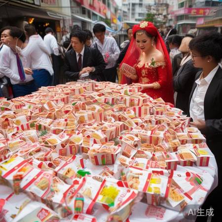 新娘婚礼吃外卖,不接地气
